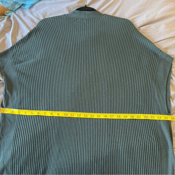 Eileen Fisher Long Tencel Ribbed Kimono Cardigan - Dark Grey - EUC - Picture 7 of 8